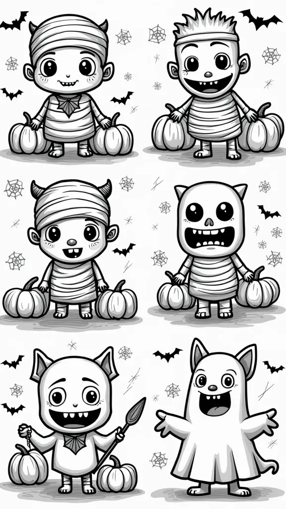 halloween coloring pages monsters